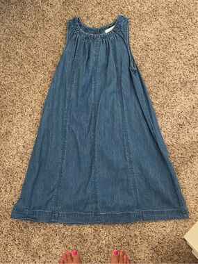 LOFT denim swing dress, small. NWOT